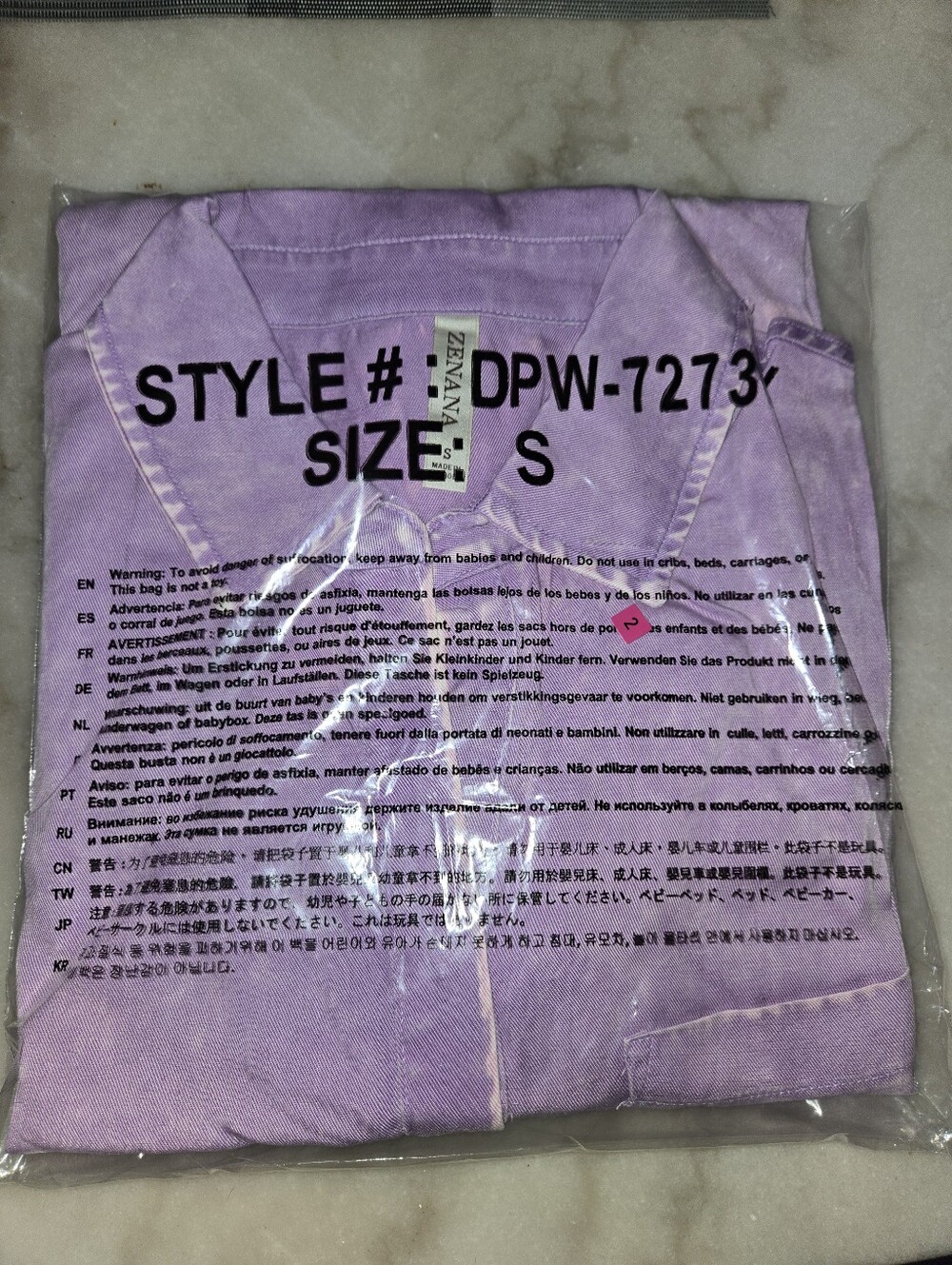 NIP Zenana Acid Washed Romper - Picture 4 of 5